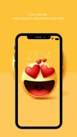 Screenshot 4: Cute Emoji Wallpaper HD
