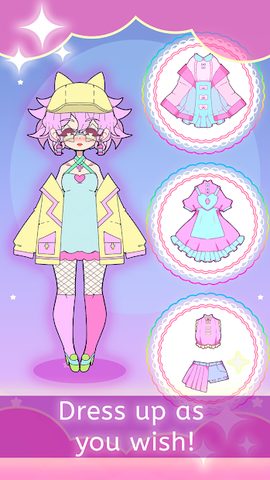 Screenshot 2: Moon's Closet dress up game