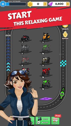 Screenshot 2: Merge Bike game Idle Tycoon
