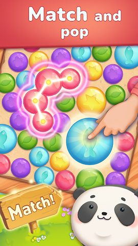 Screenshot 1: Bubble Buddy: Merge and Pop