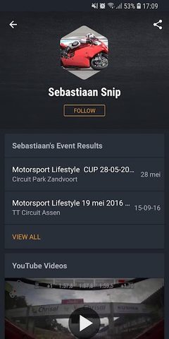 Screenshot 2: MYLAPS Speedhive