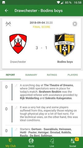 Screenshot 5: Hattrick Football Manager Game