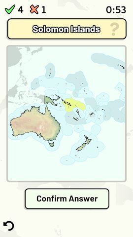 Screenshot 19: Countries of Oceania Quiz