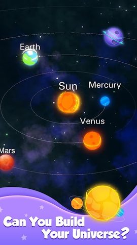 Screenshot 1: Tap Galaxy-Build your space world