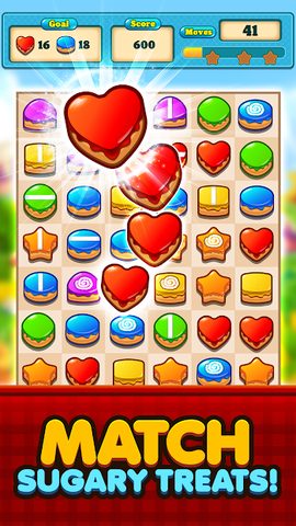 Screenshot 1: Cupcake Match 3 Games No Wifi