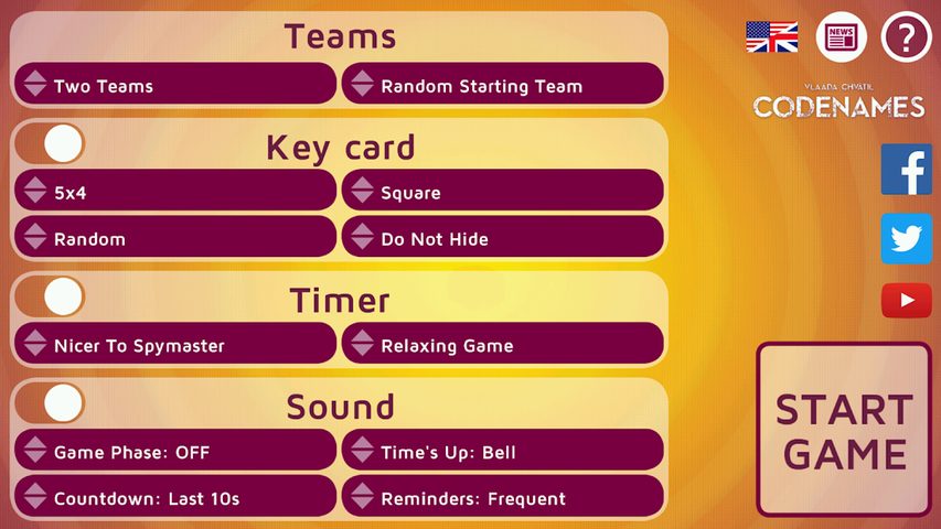 Screenshot 7: Codenames Gadget