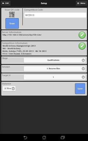 Screenshot 9: Ianseo Scorekeeper