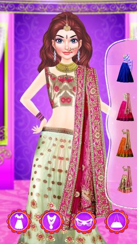 Screenshot 1: Indian Doll Fashion Salon : Dressup Game 4+