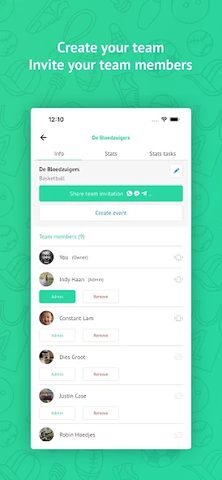Screenshot 22: Teamy: app for sports teams