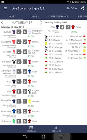 Screenshot 7: Live Scores for Ligue 1 France 2021/2022