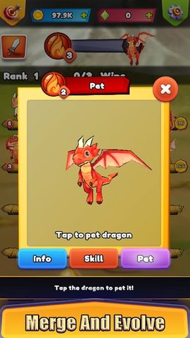 Screenshot 3: Dragon Merge Master Idle
