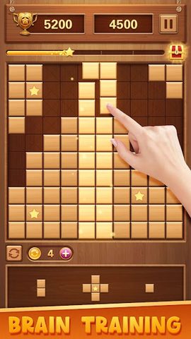 Screenshot 4: Block Puzzle Wood Blast