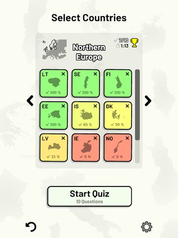 Screenshot 9: Countries of Europe Quiz