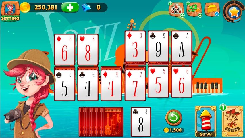 Screenshot 1: Solitaire Tripeaks 2022