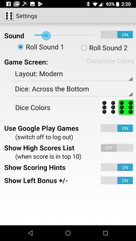 Screenshot 5: Five Dice