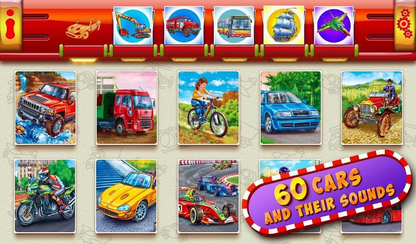 Screenshot 7: World of Cars! Car games for boys! Smart kids app