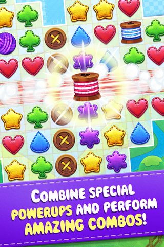Screenshot 2: Fluffy Shuffle - Cute Match-3 Puzzle Adventure