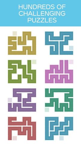 Screenshot 1: Fill - one-line puzzle game