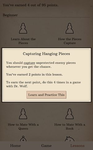 Screenshot 11: Learn Chess with Dr. Wolf