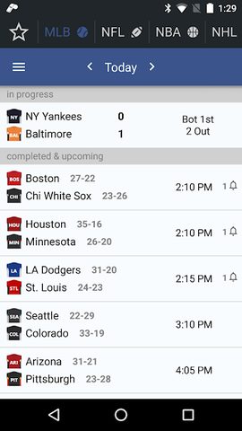 Screenshot 1: Sports Alerts - real-time scores, stats & odds