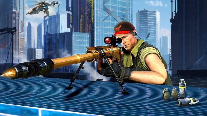 Screenshot 1: Sniper Offline - 3D FPS Shooti