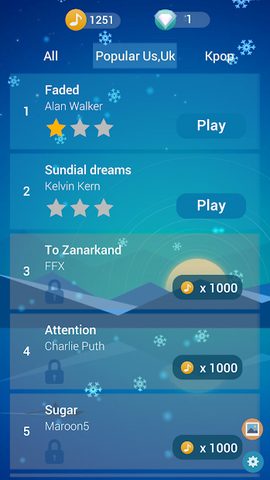 Screenshot 2: Colorful Piano Magic Tiles Kpop