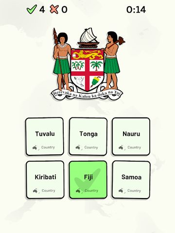 Screenshot 12: Countries of Oceania Quiz