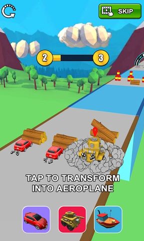 Screenshot 1: Epic Car Transform Race