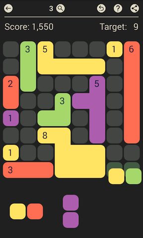 Screenshot 10: D7: pack the colored Dominoes per 7. Free game.