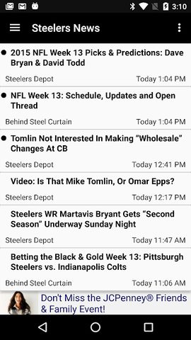 Screenshot 1: Football News - Steelers