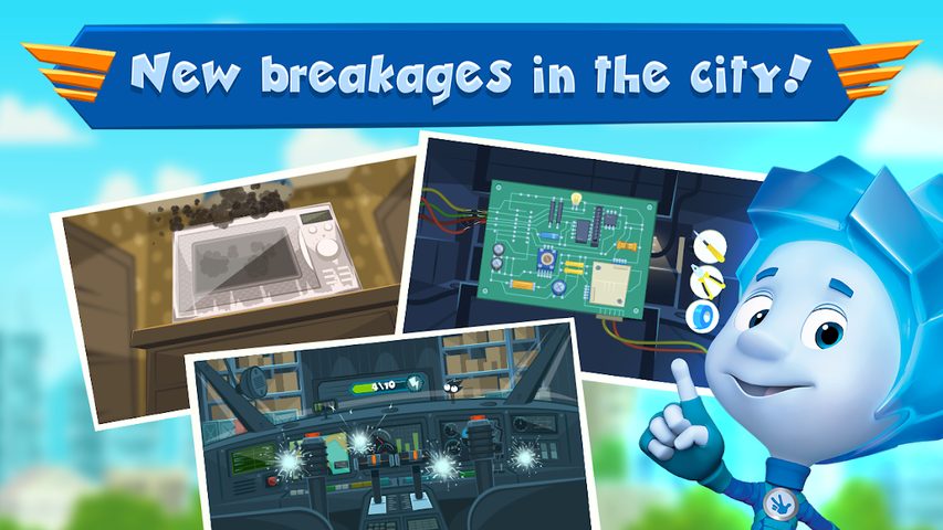 Screenshot 2: The Fixies: Helicopter Games!