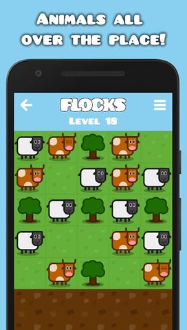 Screenshot 1: Flocks Puzzle Game