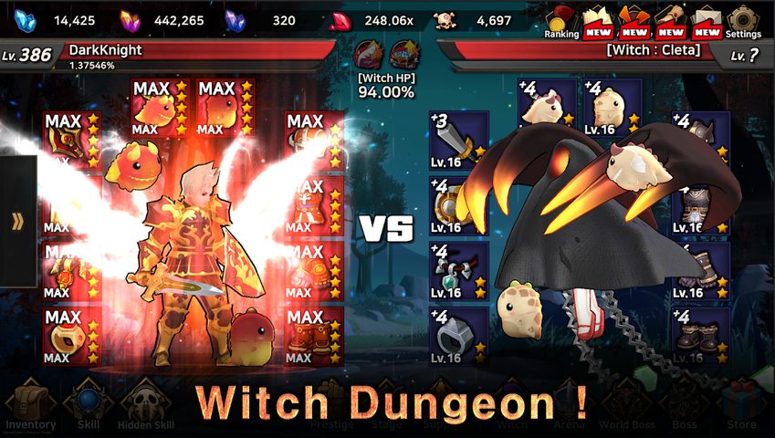 Screenshot 4: Dark Knight : Idle RPG game