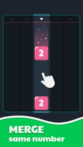 Screenshot 1: Drop & Merge Numbers - Block Puzzle