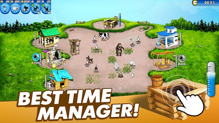 Screenshot 1: Farm Frenzy－Time management farming games offline