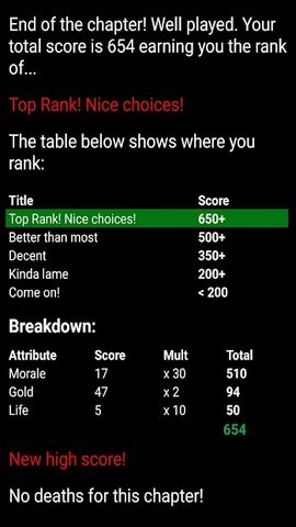 Screenshot 5: Heroic Epic: A Choices Game