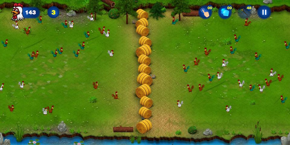 Screenshot 1: Chicken Frenzy - Save the Farm