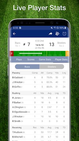 Screenshot 3: Scores App: Football Live Plays, Stats 2021 Season