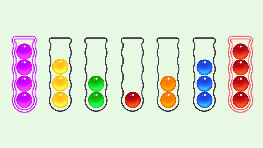 Screenshot 3: Bubble Sort Color Puzzle