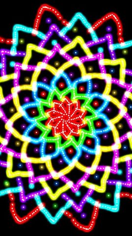 Screenshot 3: Glow Spin Art
