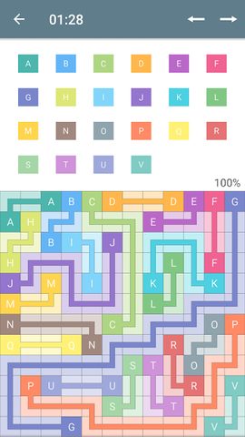 Screenshot 3: Color Pipes (Numberlink)