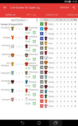 Screenshot 8: Live Scores for Super Lig 2021/2022