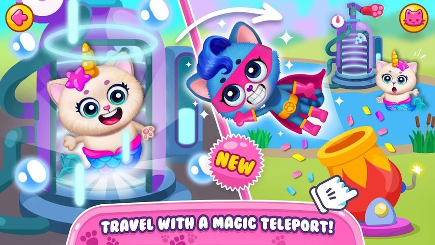 Screenshot 1: Little Kitty Town - Collect Cats & Create Stories