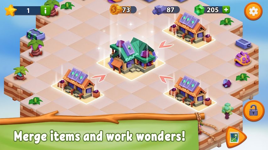 Screenshot 4: Savannah Merge! Safari animals