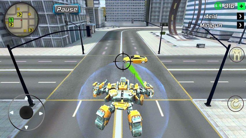 Screenshot 3: Super Crime Steel War Hero Iron Flying Mech Robot