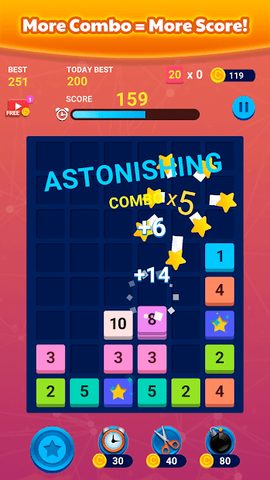Screenshot 3: Merge Block: Number Puzzle Fun