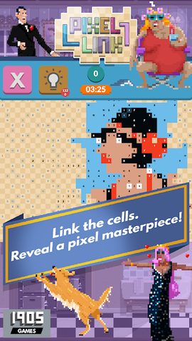 Screenshot 3: Pixel Links: The Relaxing Coloring Puzzle Game