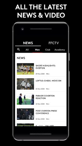 Screenshot 2: Official Fulham FC App