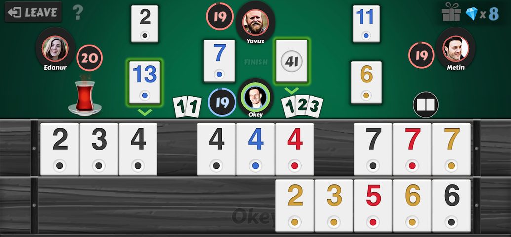 Screenshot 1: Okey - Offline
