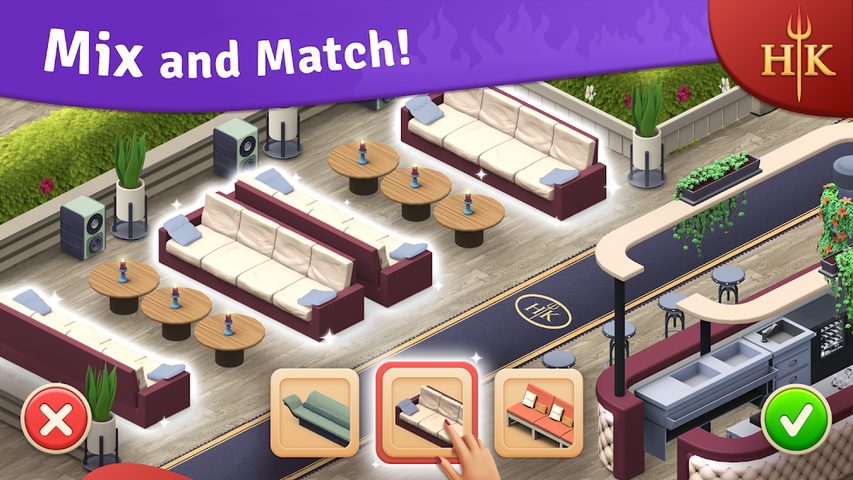 Screenshot 2: Hell's Kitchen: Match & Design